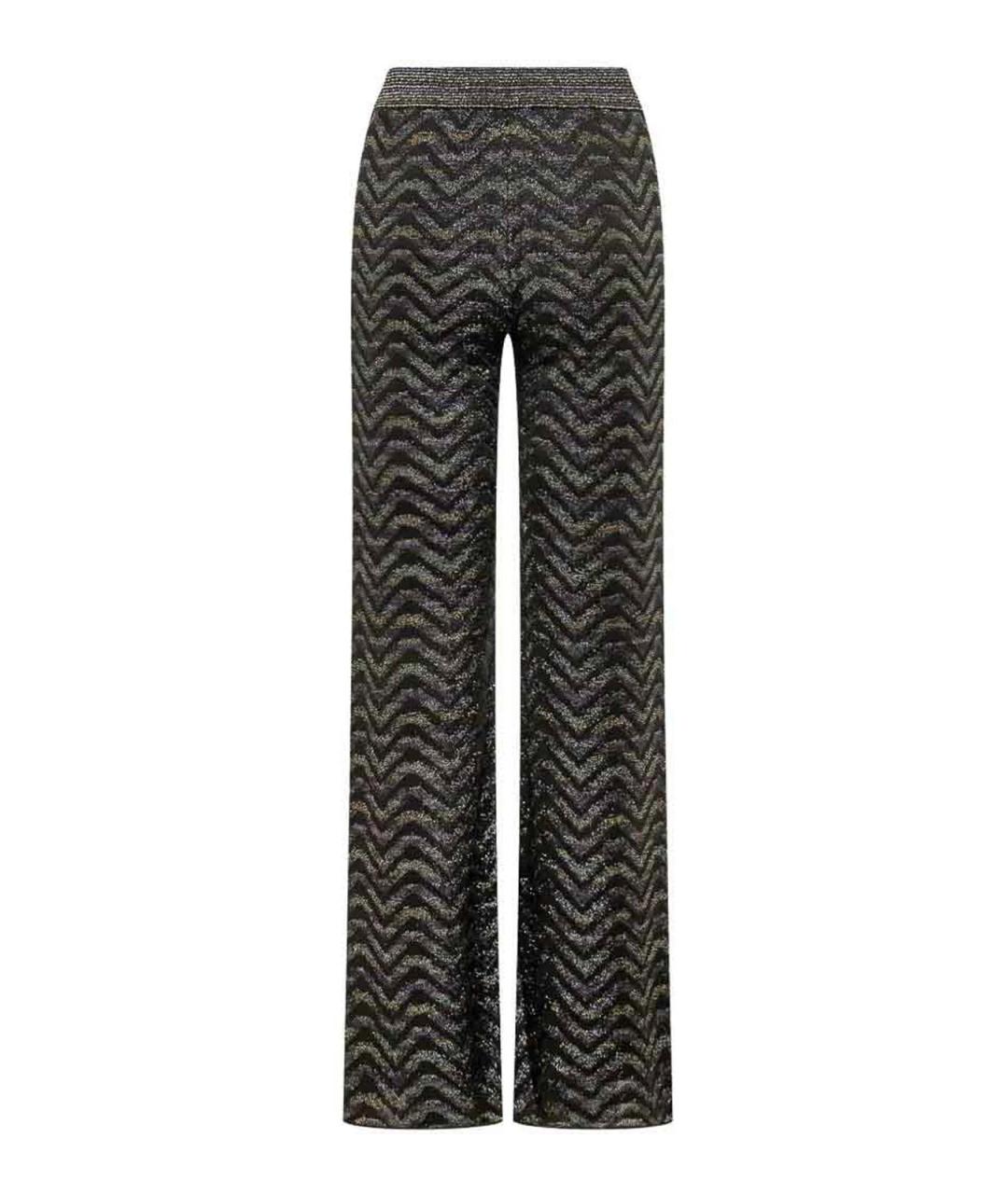 MISSONI Черные вискозные прямые брюки, фото 2