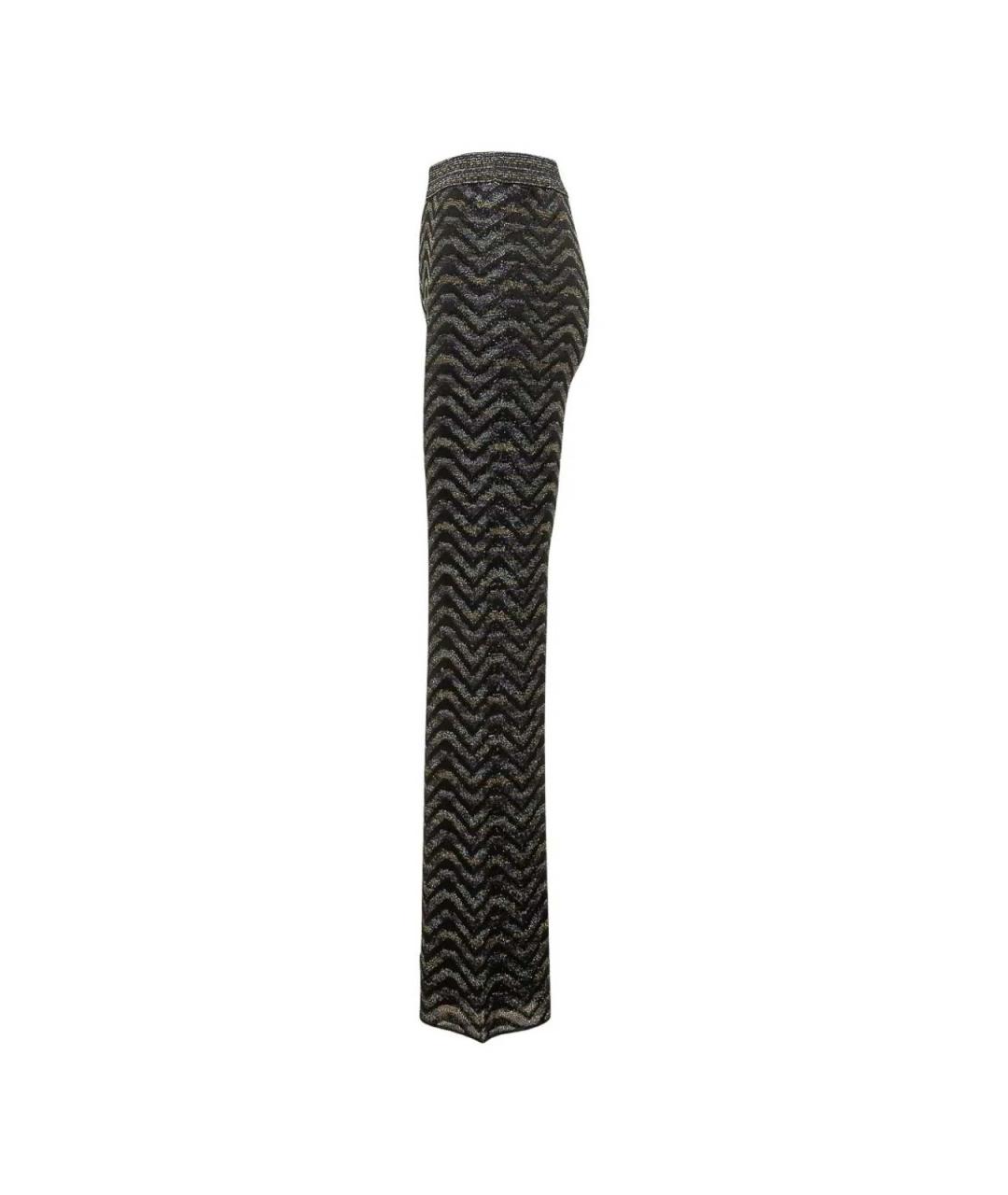 MISSONI Черные вискозные прямые брюки, фото 3