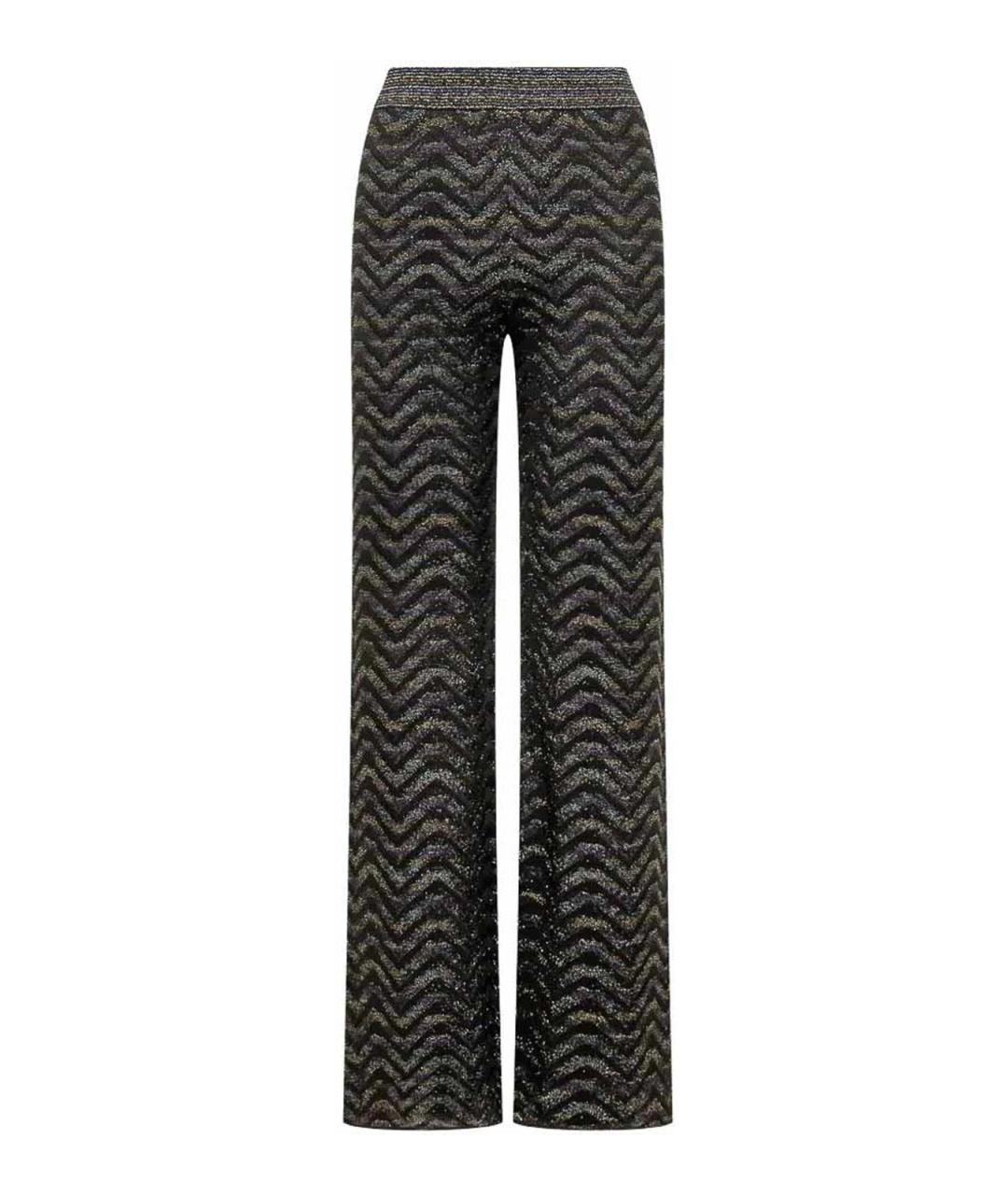 MISSONI Черные вискозные прямые брюки, фото 1