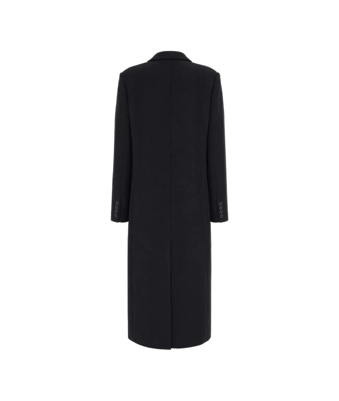 MAX MARA STUDIO Черное шерстяное пальто, фото 3