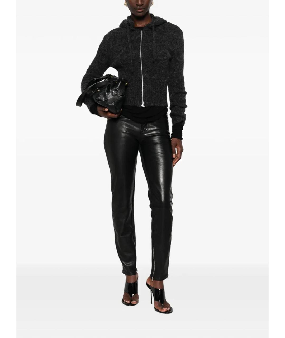 7 FOR ALL MANKIND Черные брюки узкие, фото 2