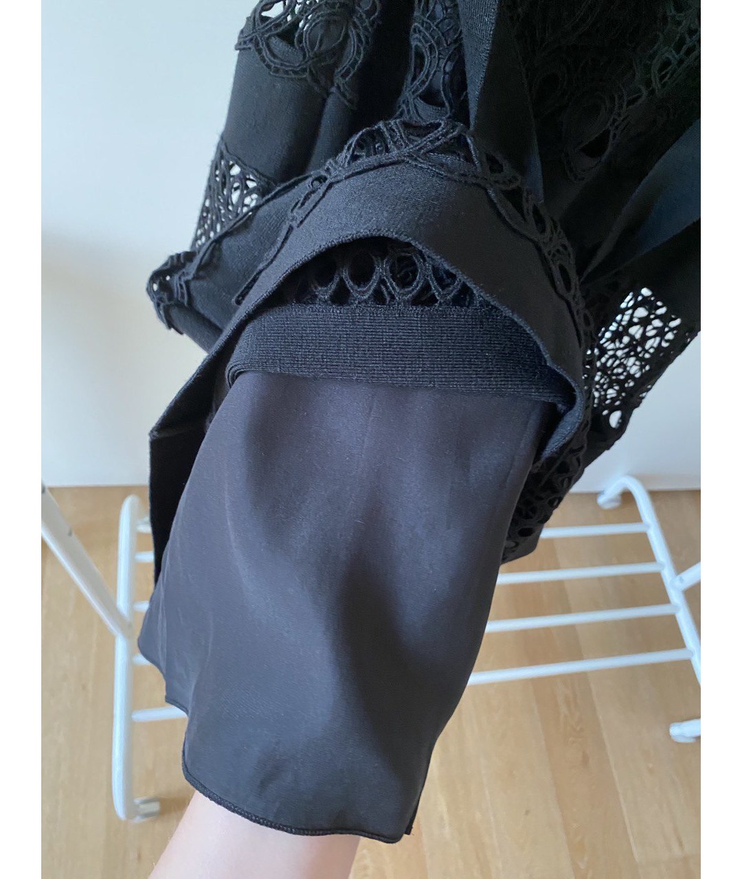 CHRISTIAN DIOR PRE-OWNED Черное шерстяное повседневное платье, фото 7