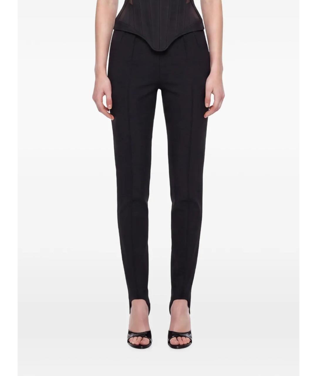 MUGLER Черные шерстяные леггинсы и велосипедки, фото 3