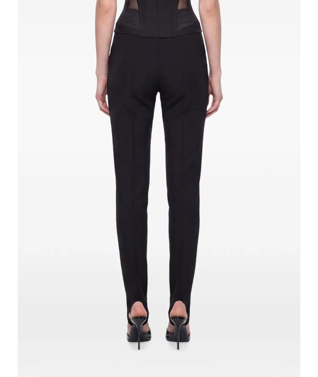 MUGLER Черные шерстяные леггинсы и велосипедки, фото 4