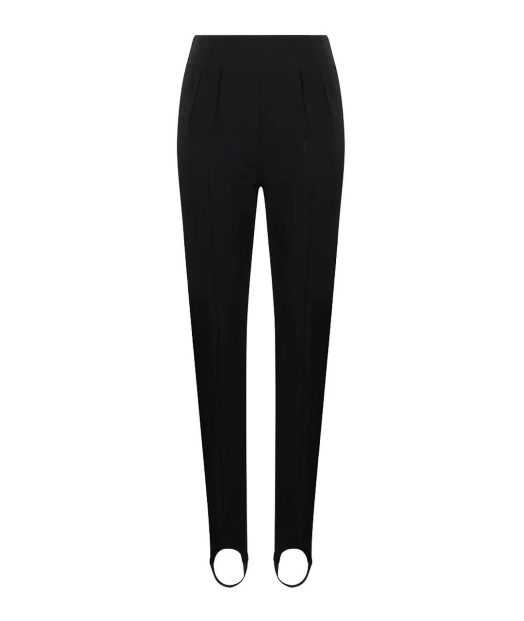 MUGLER Черные шерстяные леггинсы и велосипедки, фото 1