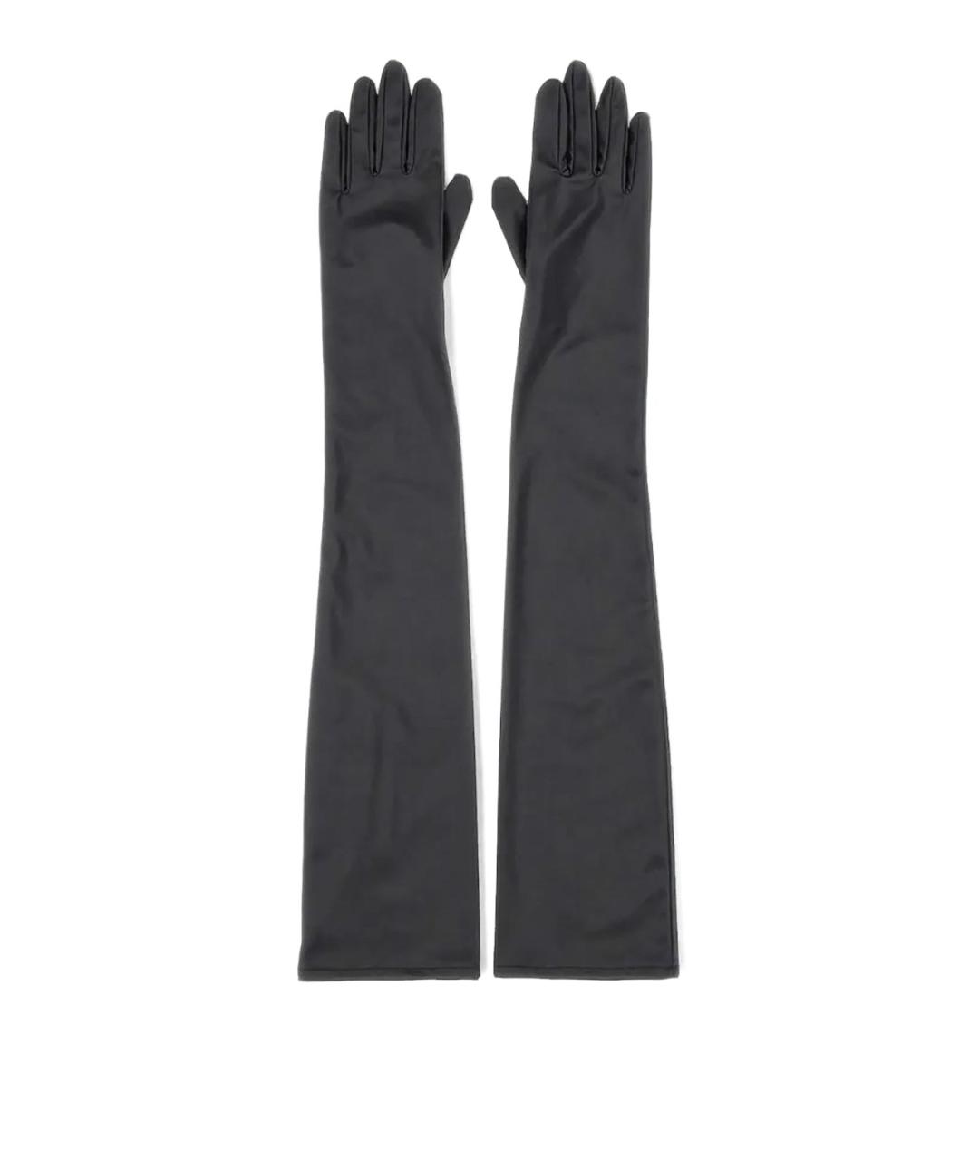 7 FOR ALL MANKIND Черные кожаные перчатки, фото 1