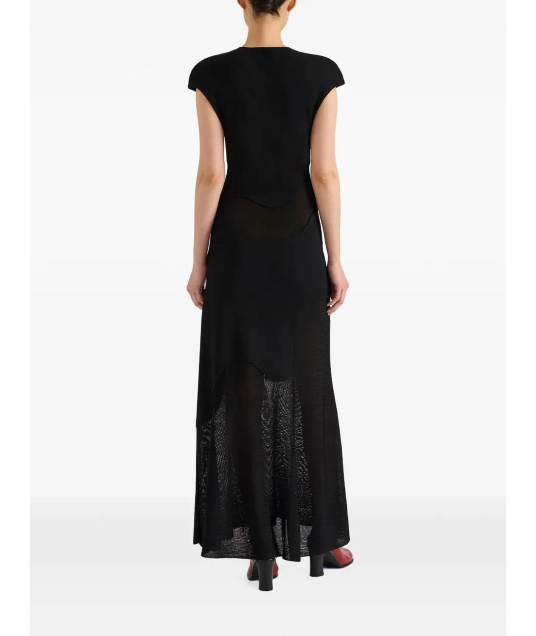 PROENZA SCHOULER Черное шелковое коктейльное платье, фото 4