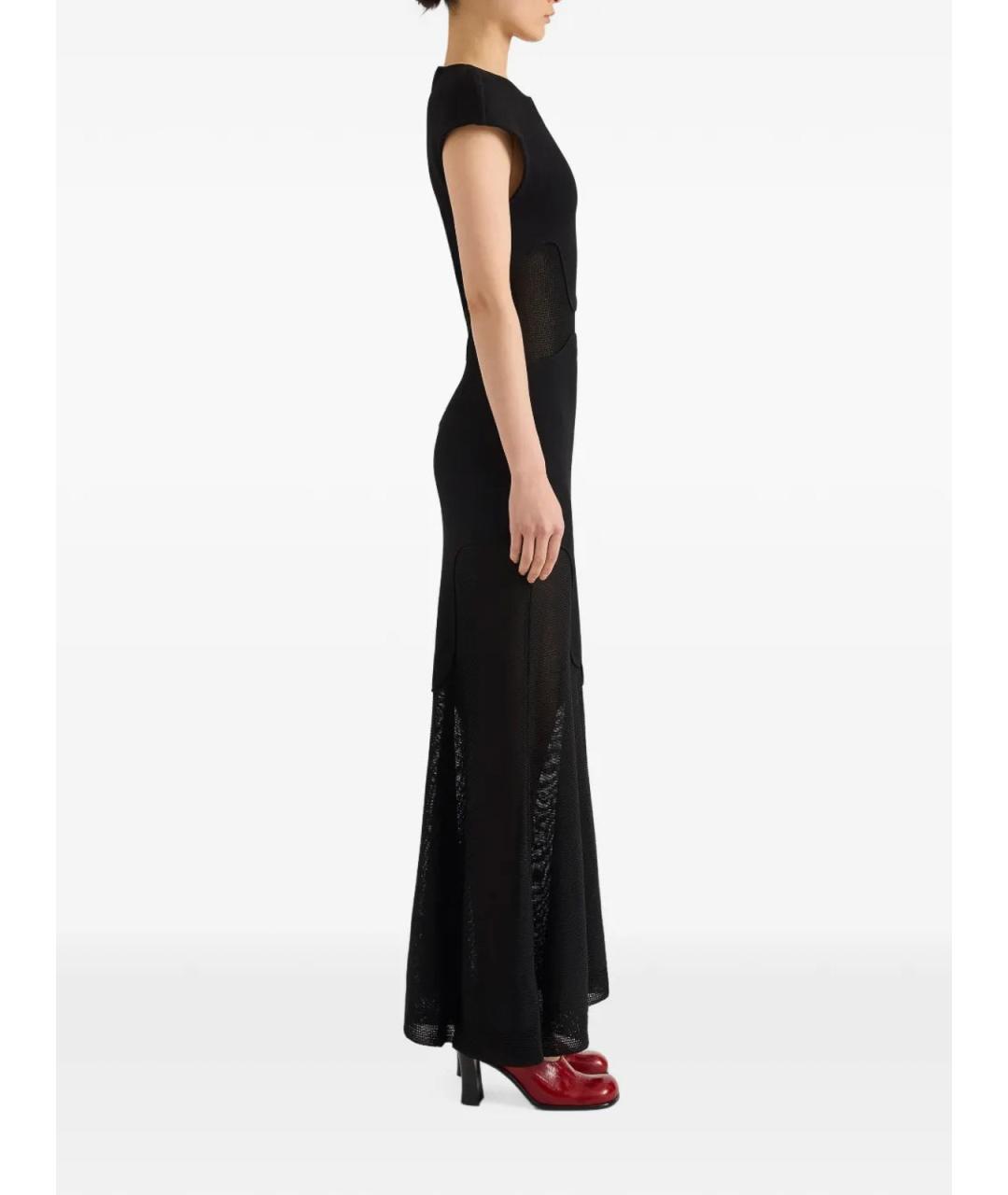 PROENZA SCHOULER Черное шелковое коктейльное платье, фото 3