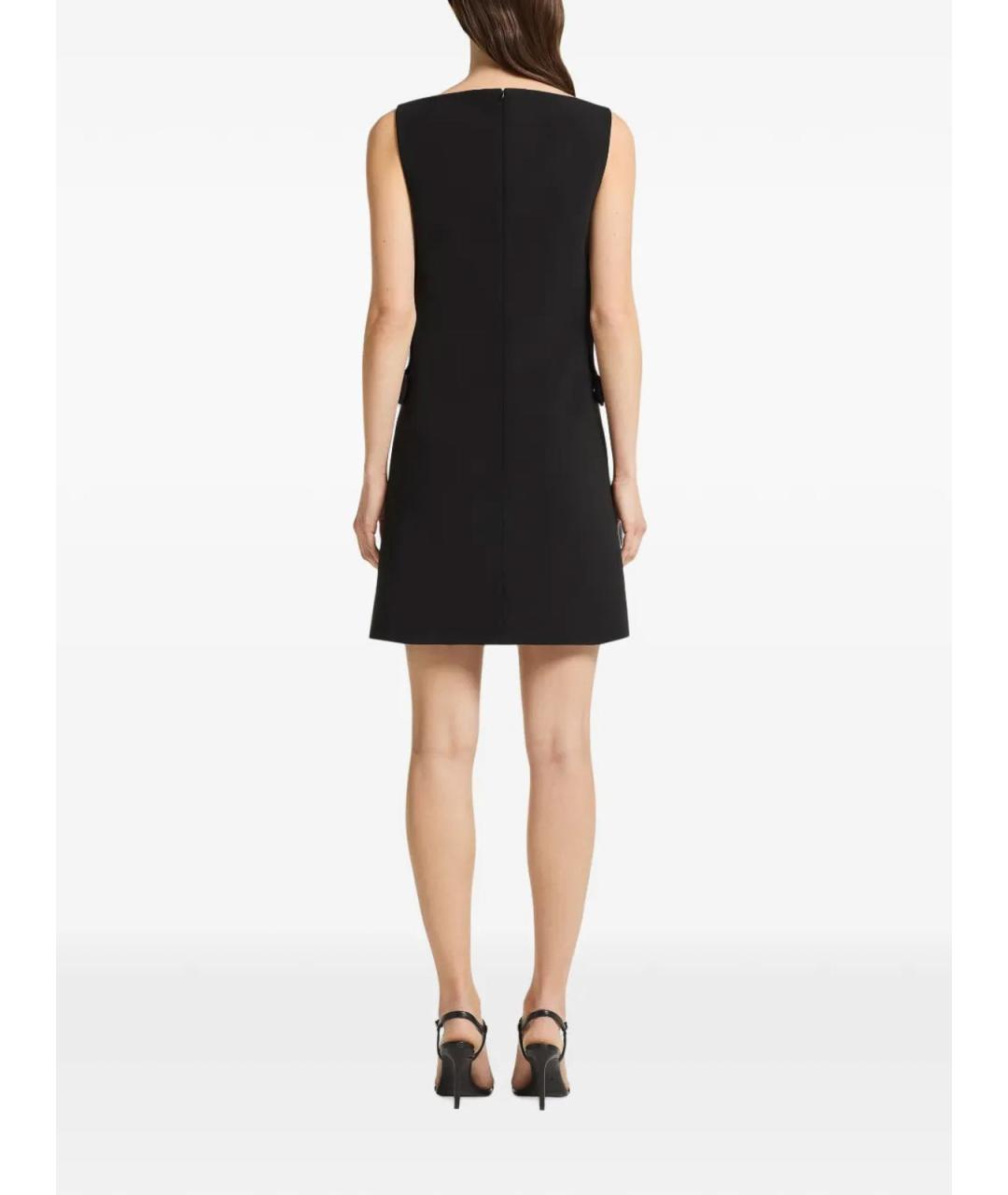 COURREGES Черное полиэстеровое коктейльное платье, фото 4