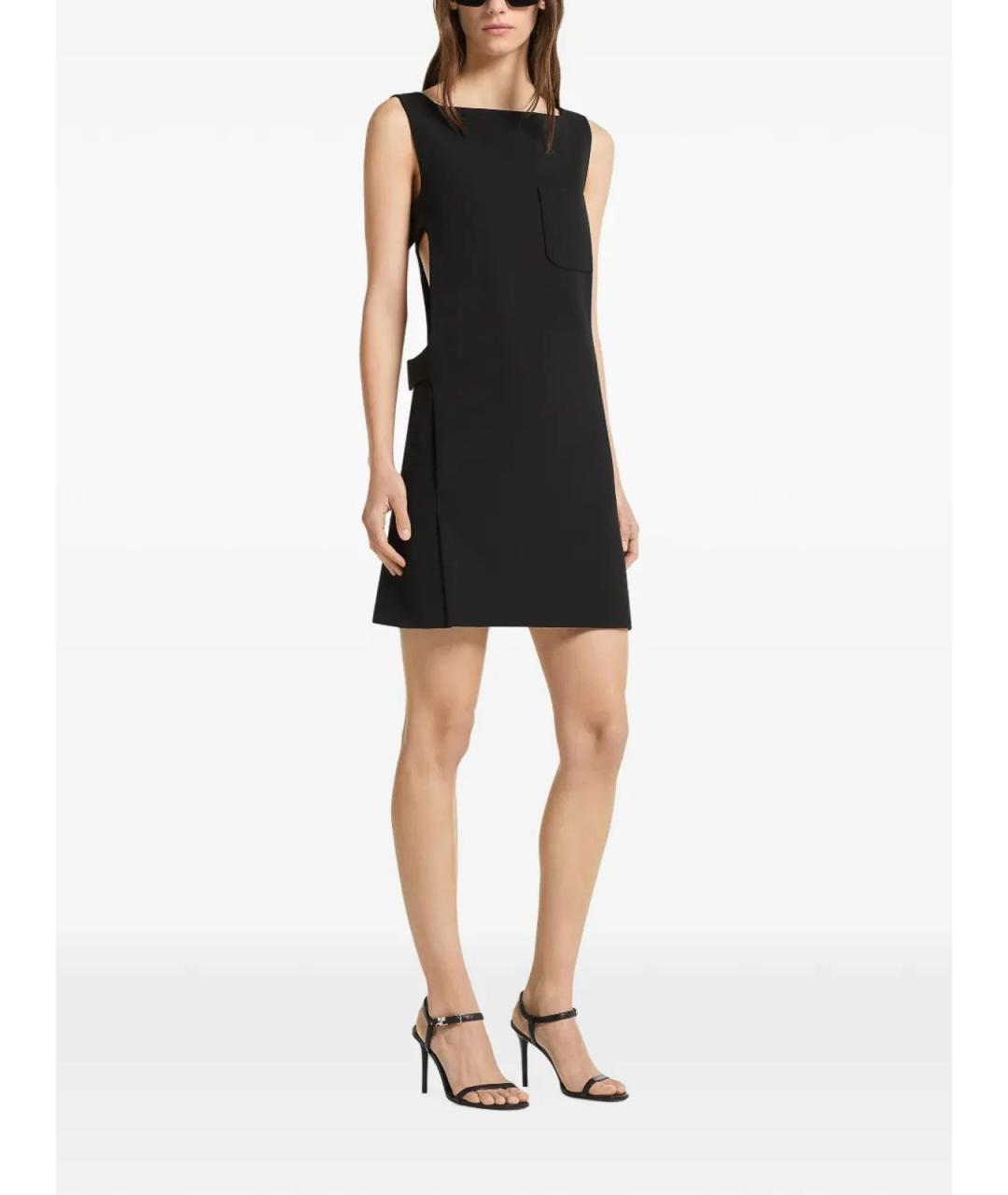 COURREGES Черное полиэстеровое коктейльное платье, фото 2