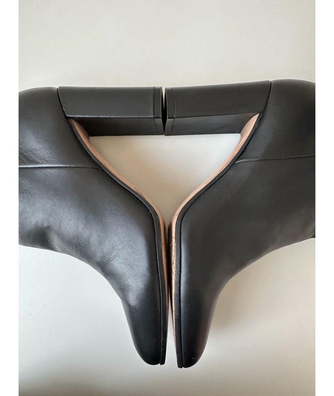 GIANVITO ROSSI Черные кожаные сапоги, фото 5