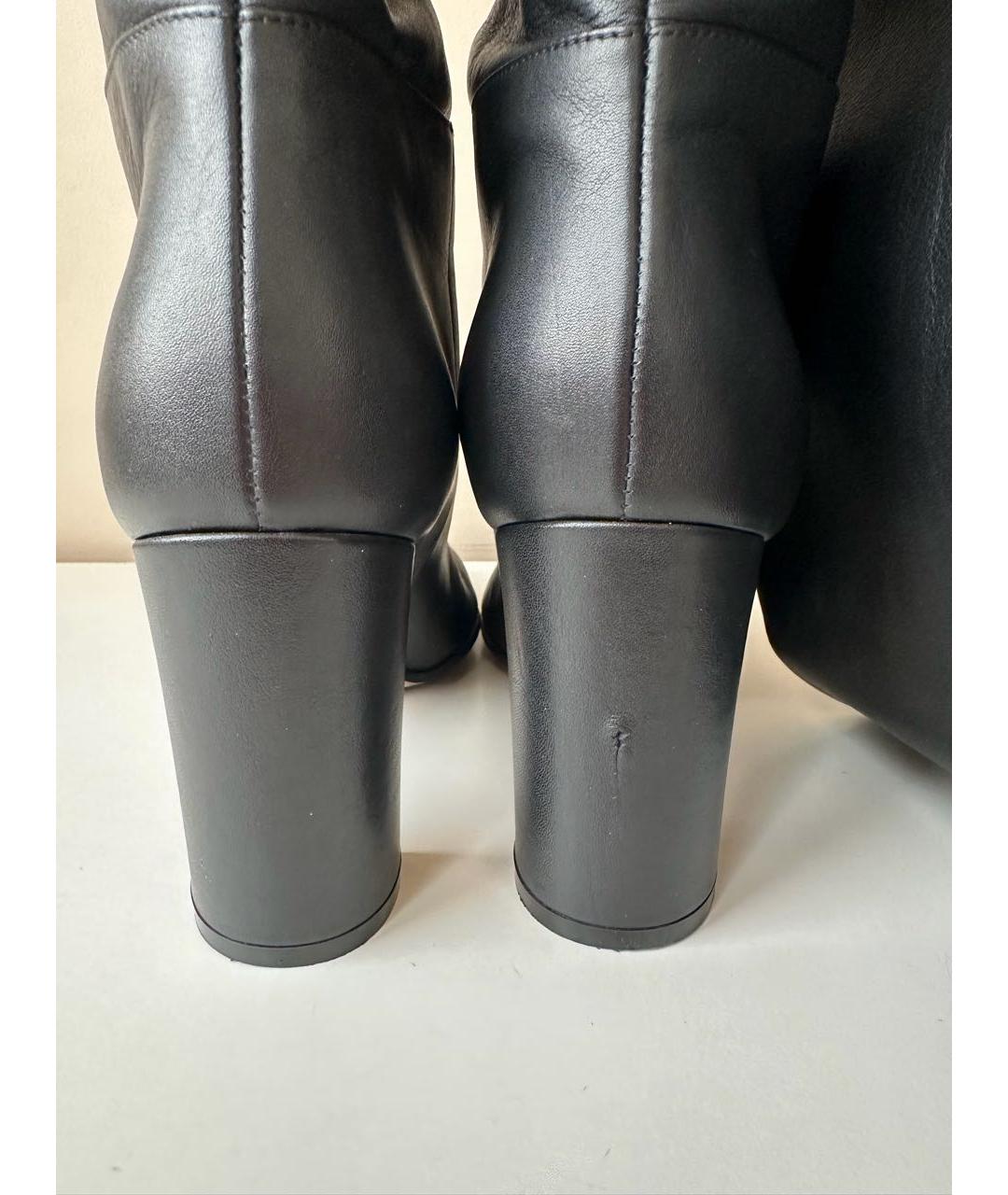 GIANVITO ROSSI Черные кожаные сапоги, фото 7