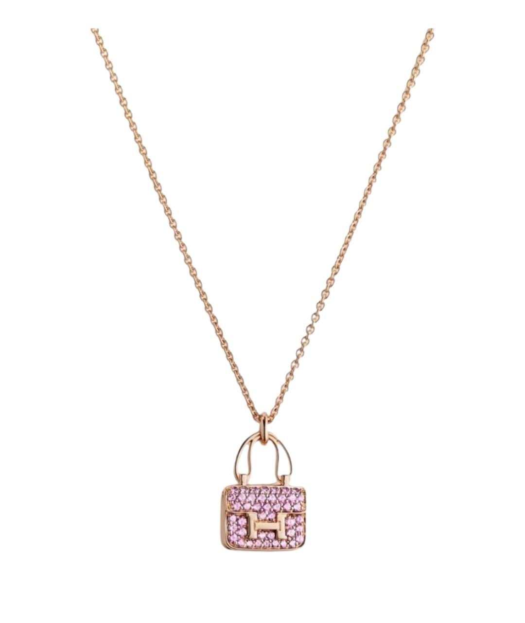 HERMES Золотое колье из розового золота, фото 1