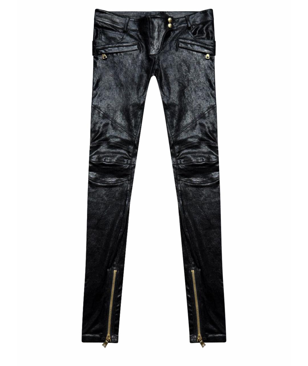 BALMAIN Черные хлопковые джинсы слим, фото 1