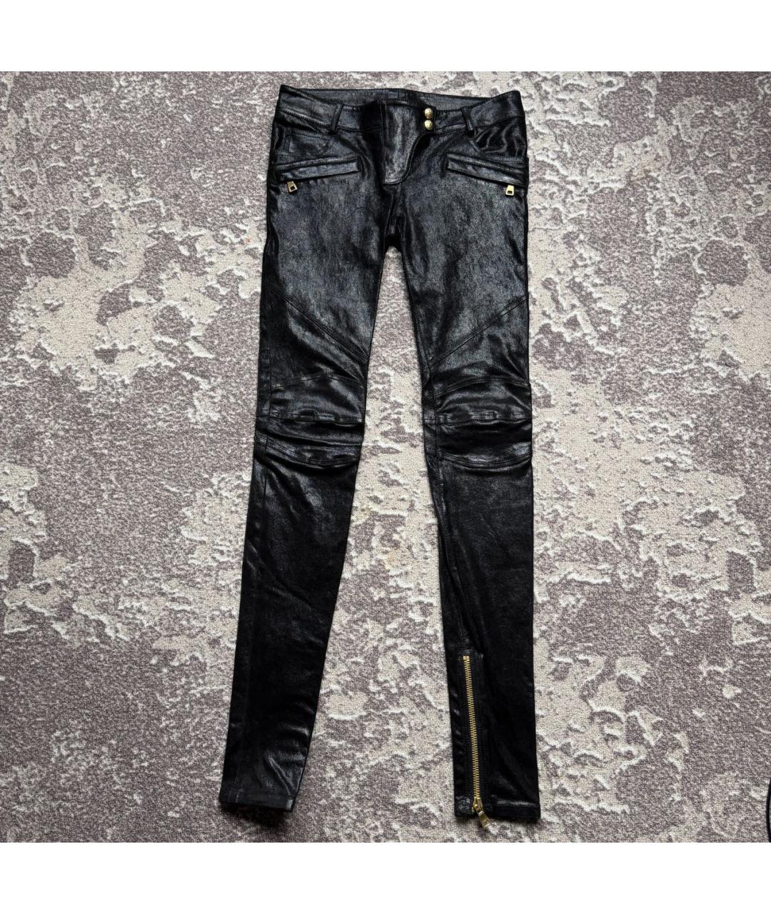 BALMAIN Черные хлопковые джинсы слим, фото 7
