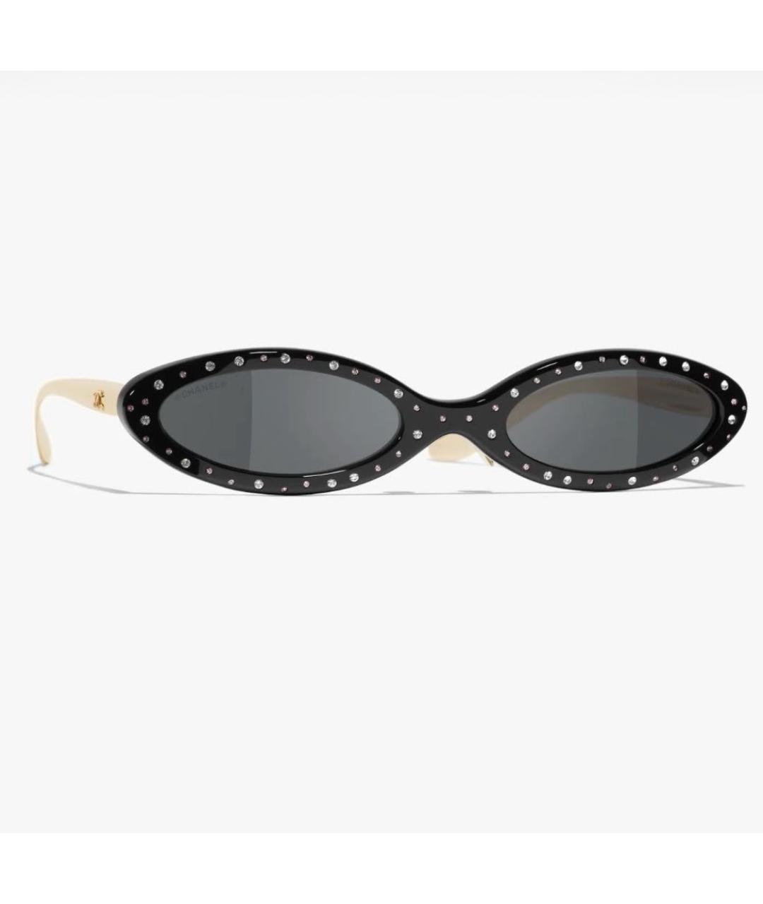 CHANEL Черные металлические солнцезащитные очки, фото 7