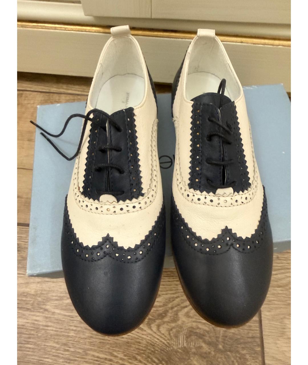 ERMANNO SCERVINO Бежевые кожаные туфли, фото 2