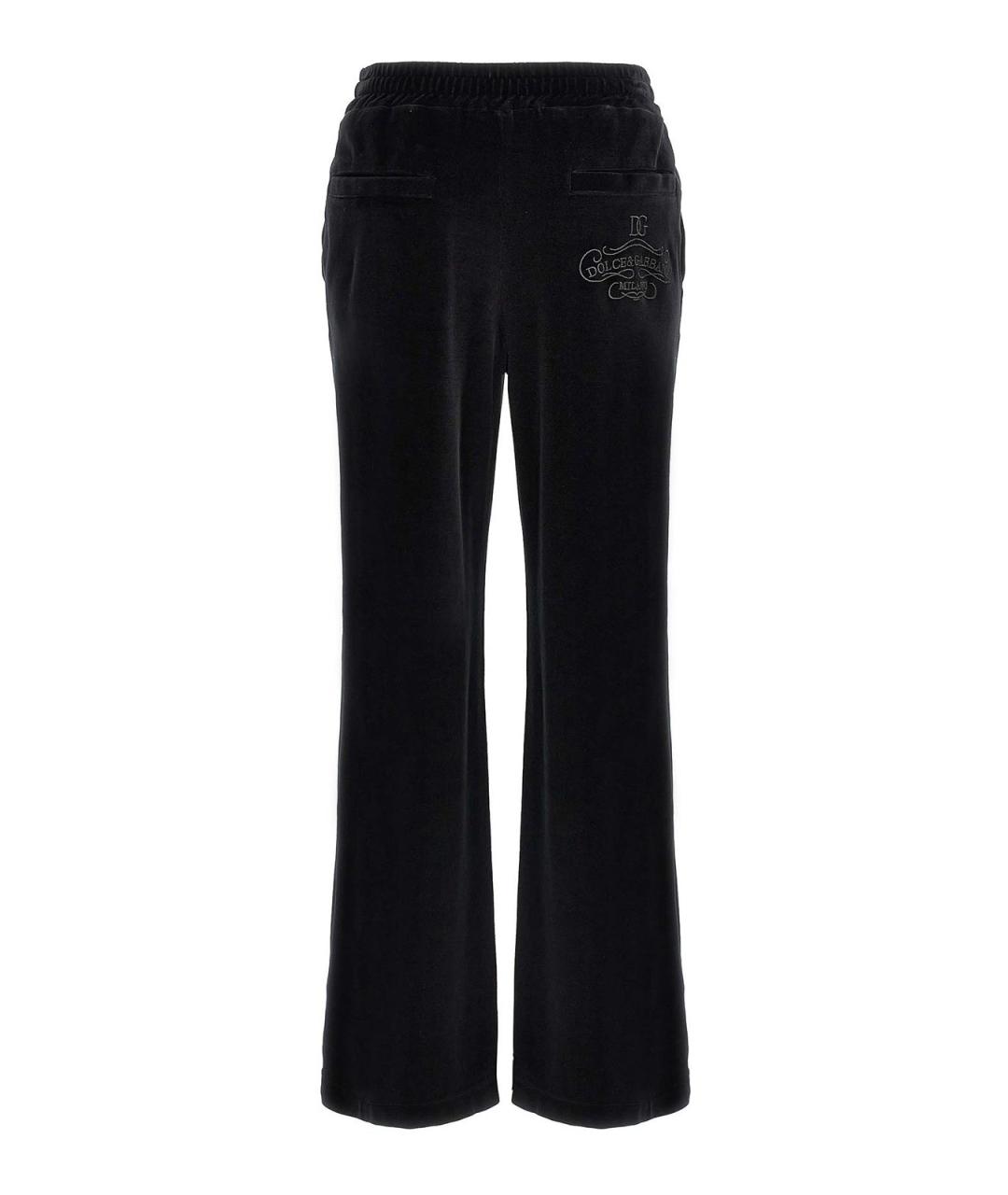 DOLCE&GABBANA Черные хлопковые спортивные брюки и шорты, фото 2