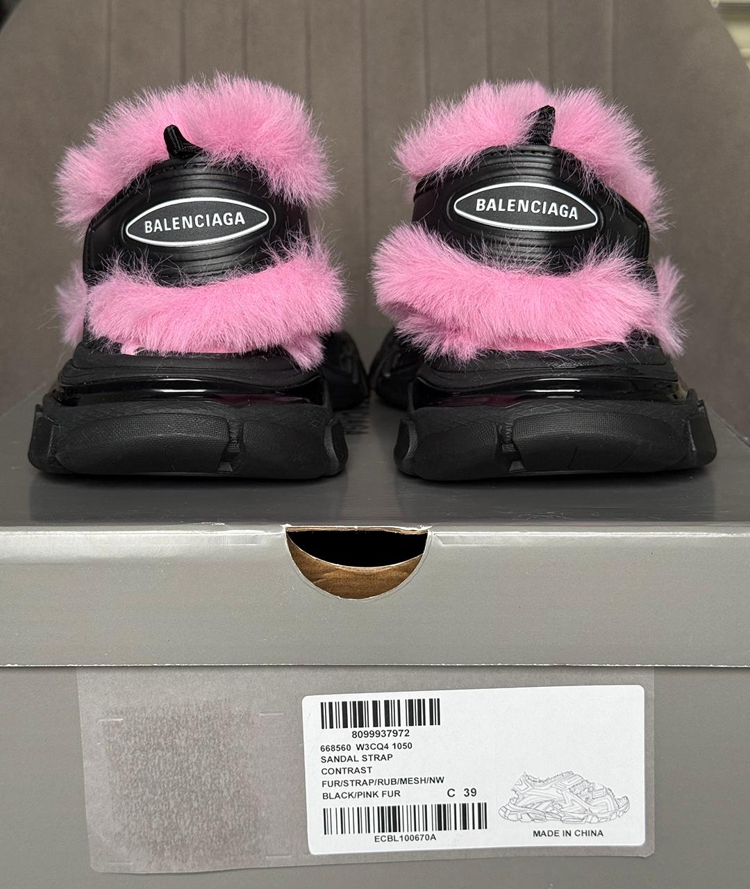 BALENCIAGA Черные сандалии, фото 4