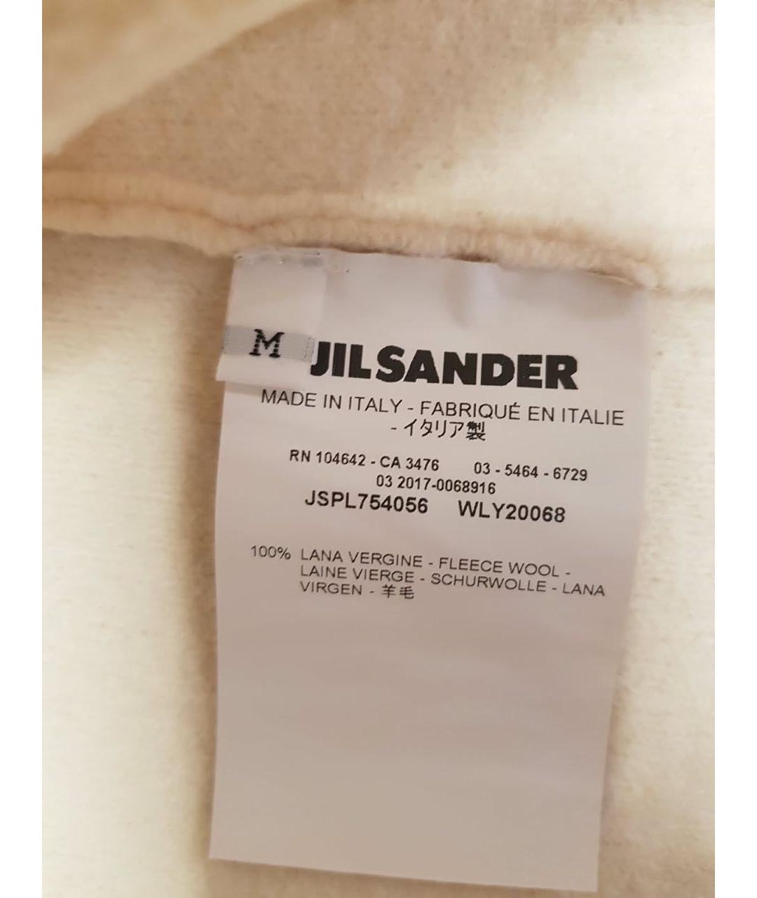 JIL SANDER Белый шерстяной кардиган, фото 5