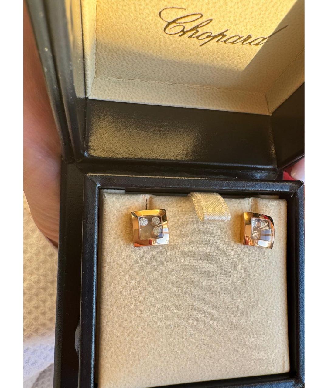 CHOPARD Золотые серьги из розового золота, фото 9