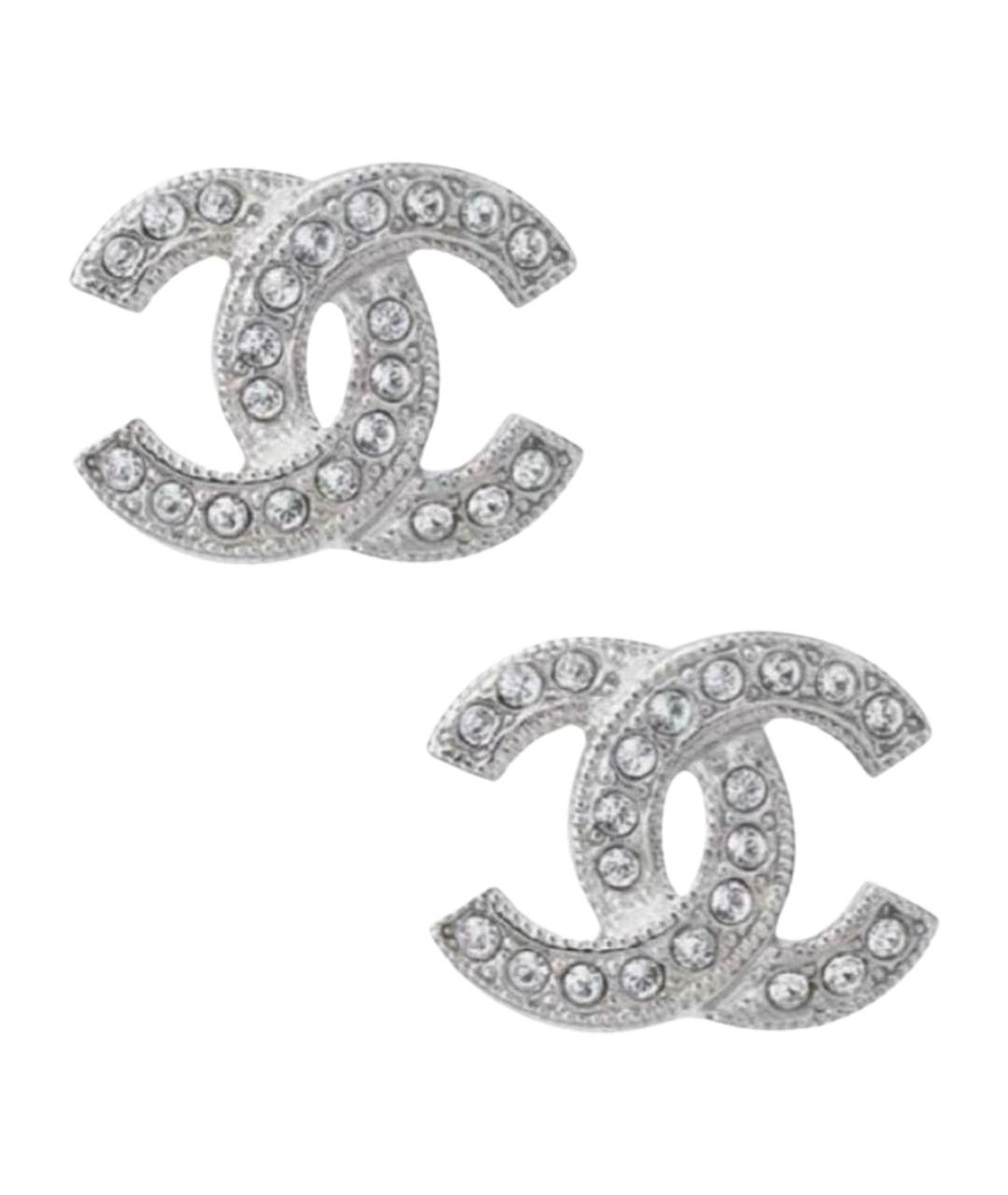 CHANEL Серебряные металлические серьги, фото 1