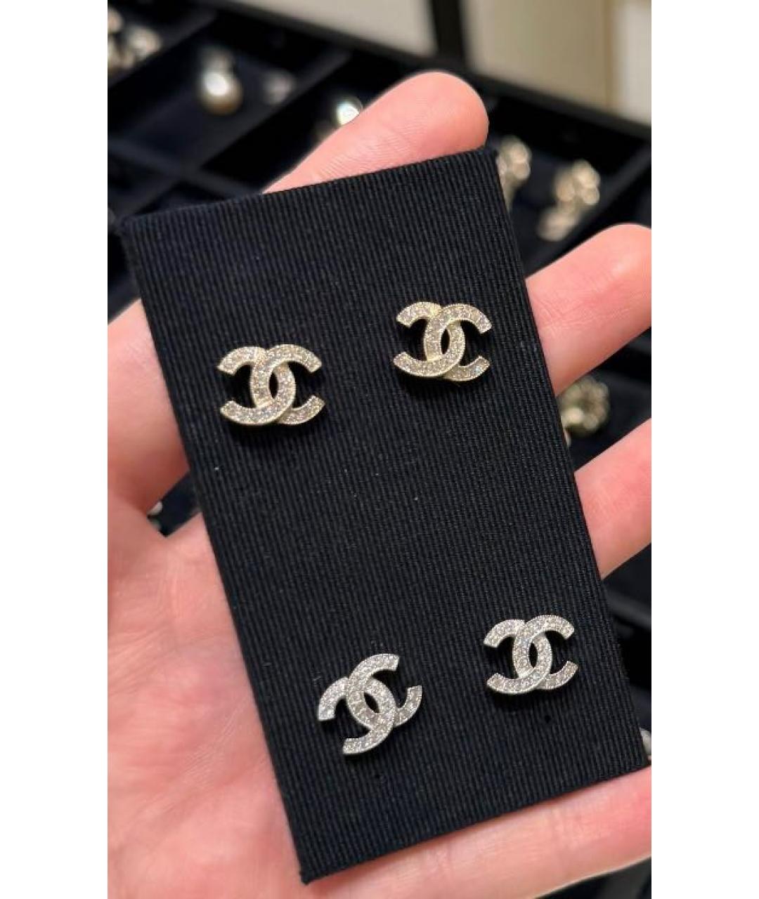 CHANEL Серебряные металлические серьги, фото 7