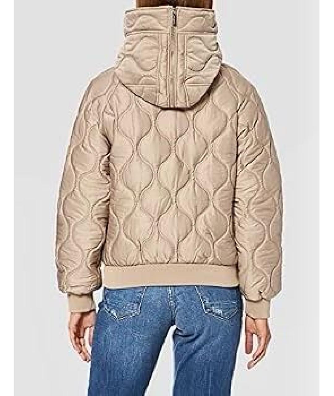 ARMANI EXCHANGE Бежевая полиэстеровая куртка, фото 6