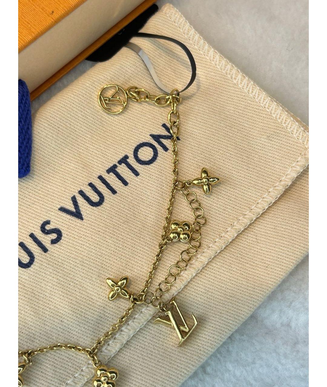 LOUIS VUITTON Золотой металлический браслет, фото 6