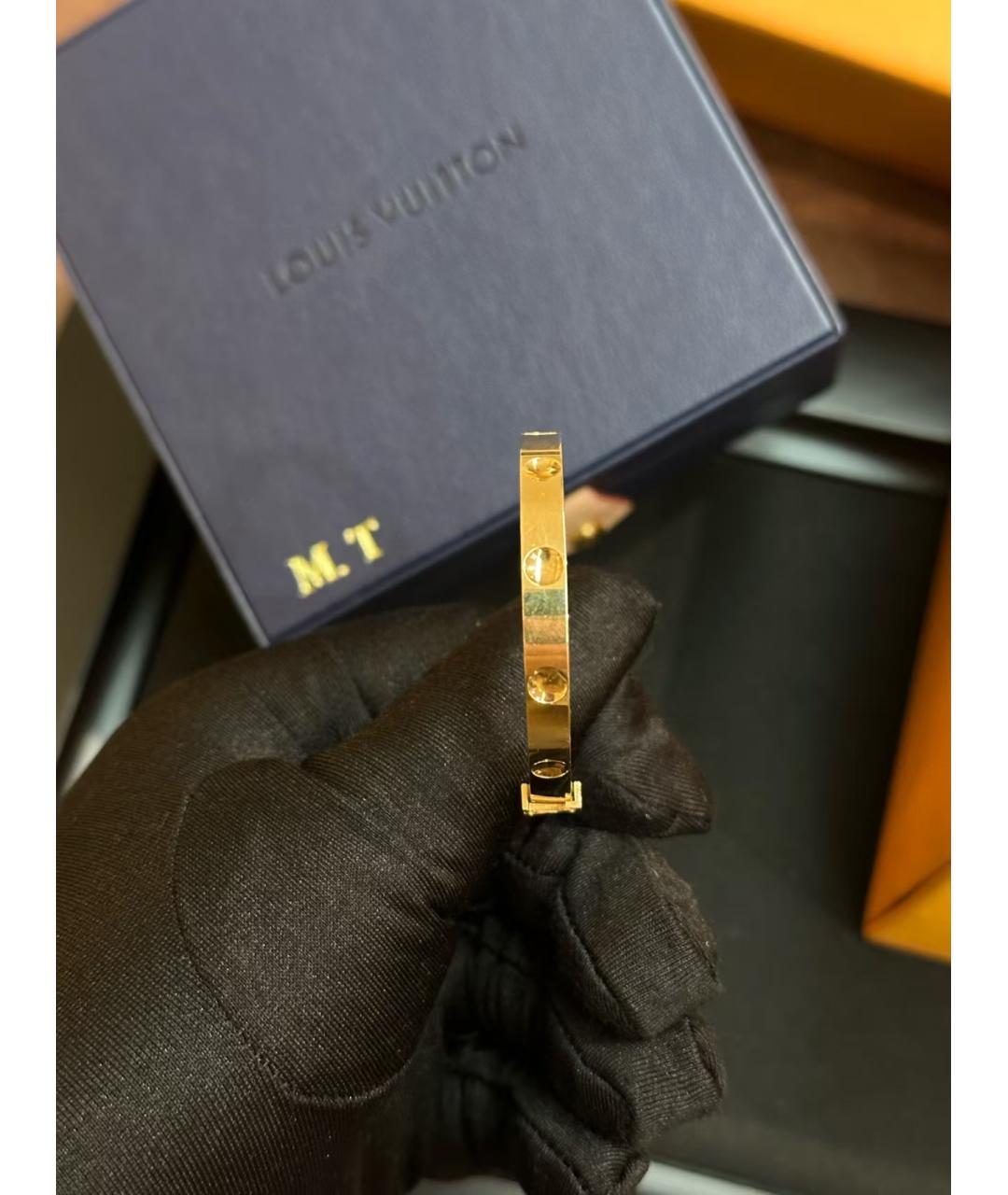 LOUIS VUITTON Золотой браслет, фото 4