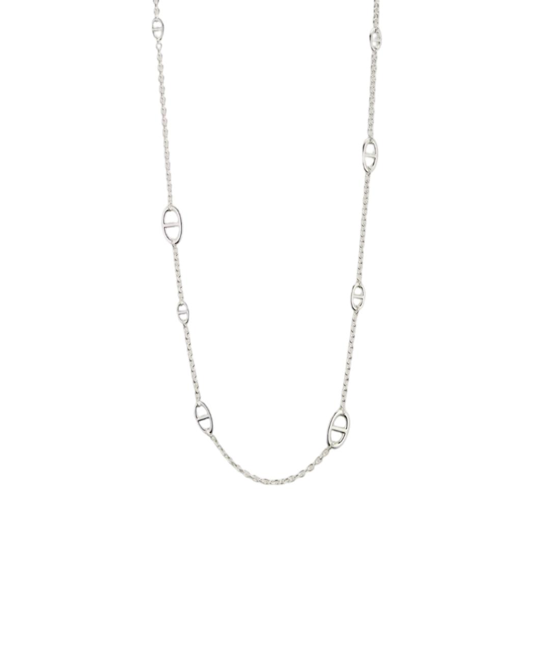 HERMES Серебряное серебряное колье, фото 5