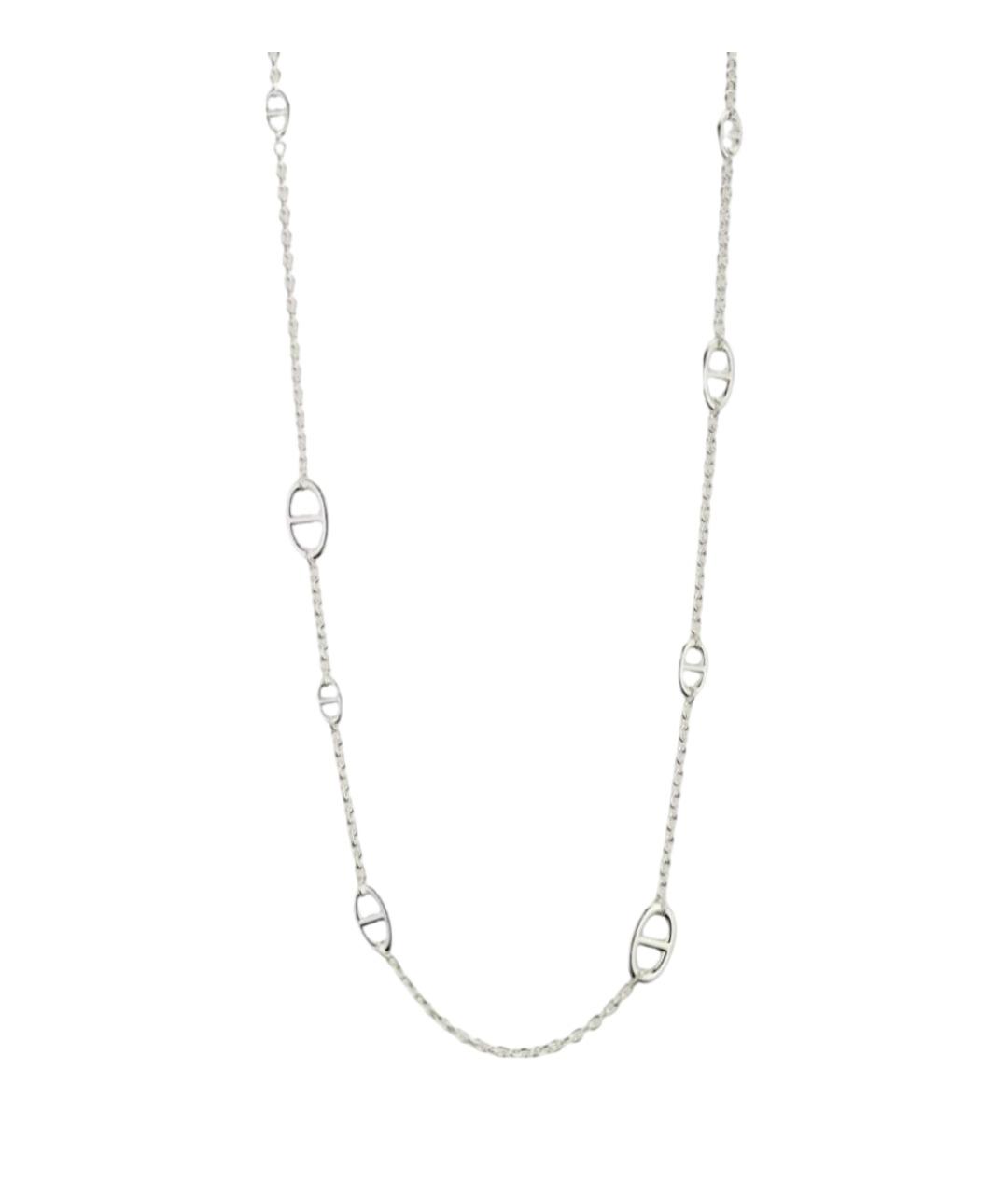HERMES Серебряное серебряное колье, фото 1