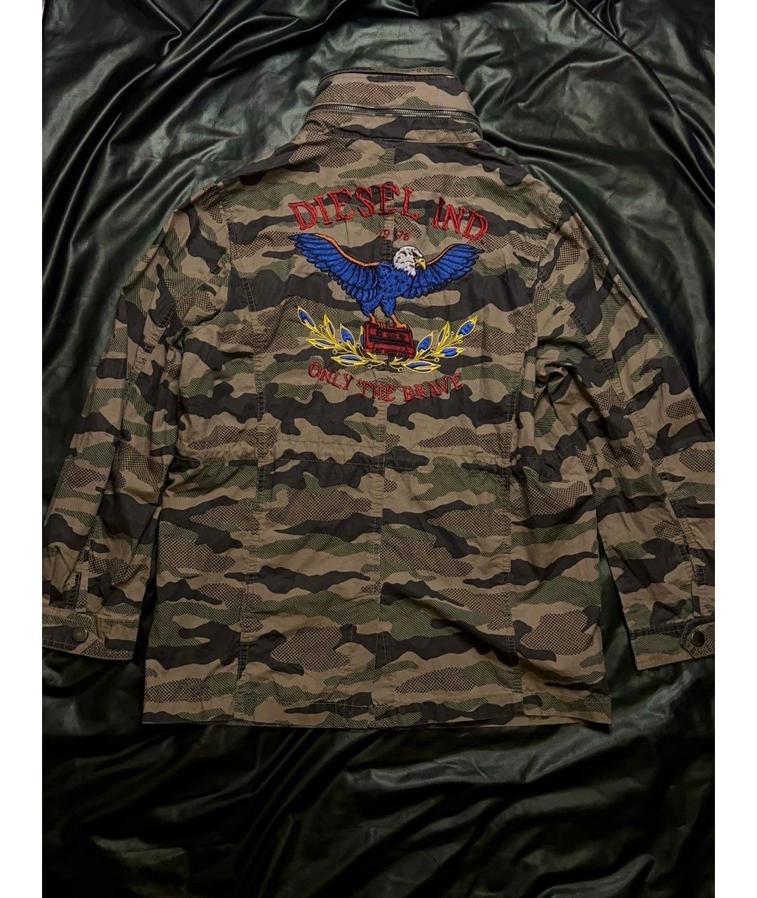 DIESEL Зеленая синтетическая куртка, фото 2
