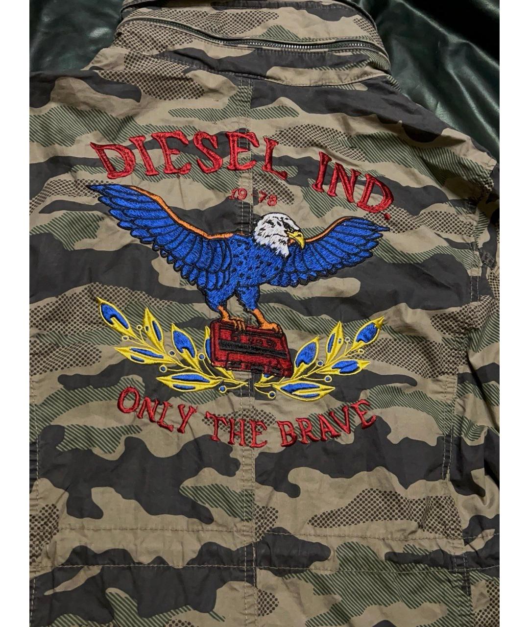 DIESEL Зеленая синтетическая куртка, фото 5