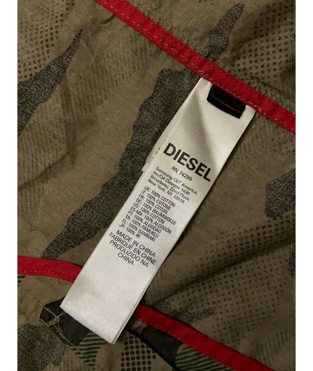 DIESEL Зеленая синтетическая куртка, фото 3