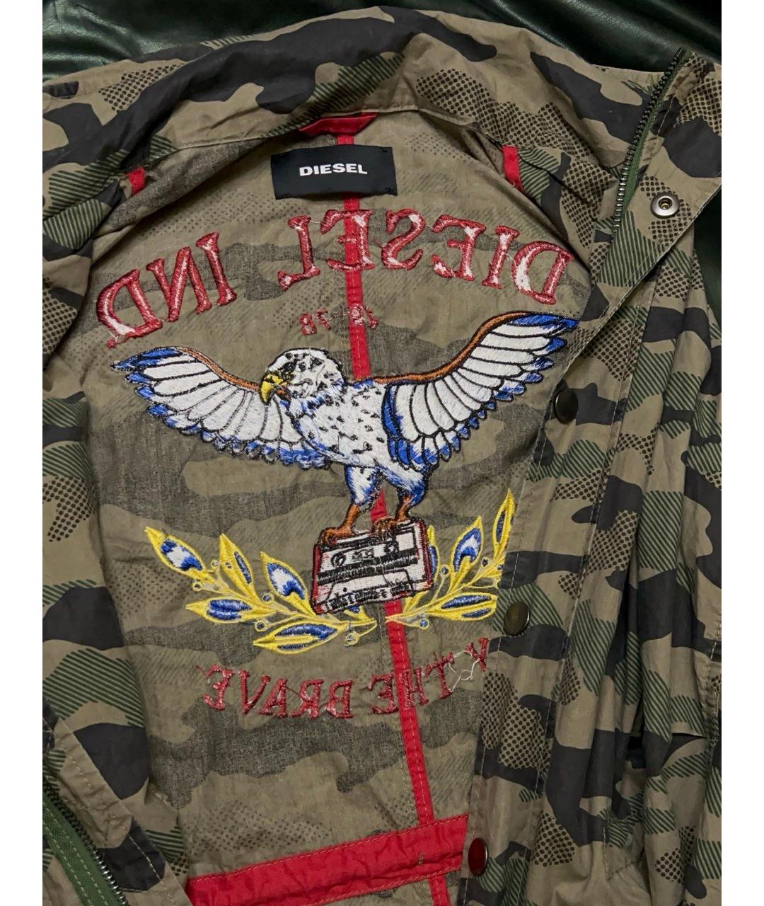 DIESEL Зеленая синтетическая куртка, фото 6