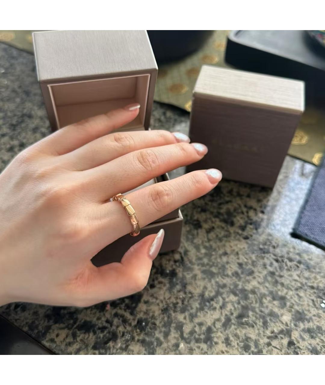 BVLGARI Золотое кольцо из розового золота, фото 4