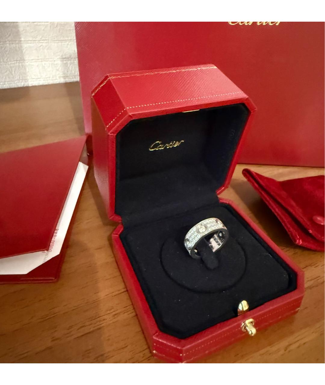 CARTIER Белое кольцо из белого золота, фото 2