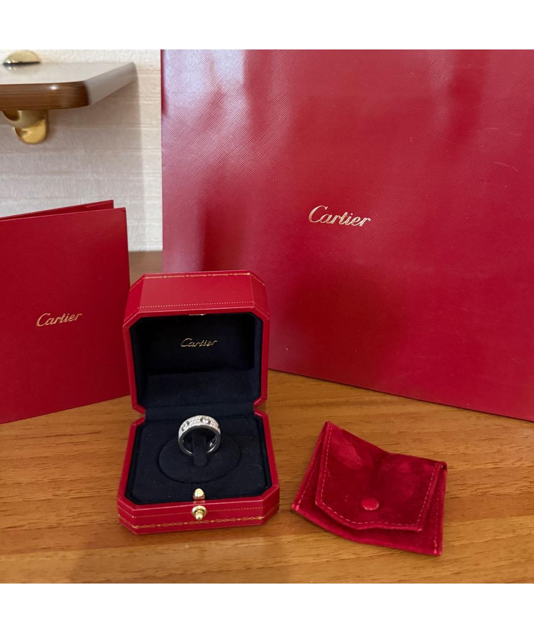 CARTIER Белое кольцо из белого золота, фото 4