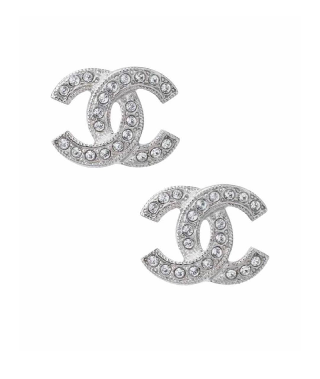 CHANEL Серебряные металлические серьги, фото 7