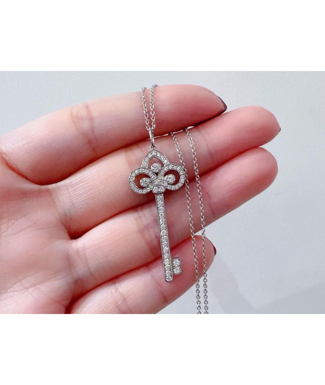 TIFFANY&CO Белое платиновое колье, фото 8