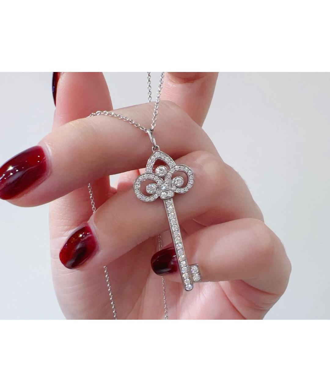 TIFFANY&CO Белое платиновое колье, фото 6