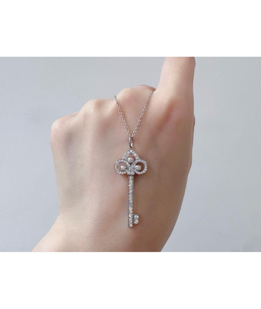 TIFFANY&CO Белое платиновое колье, фото 3
