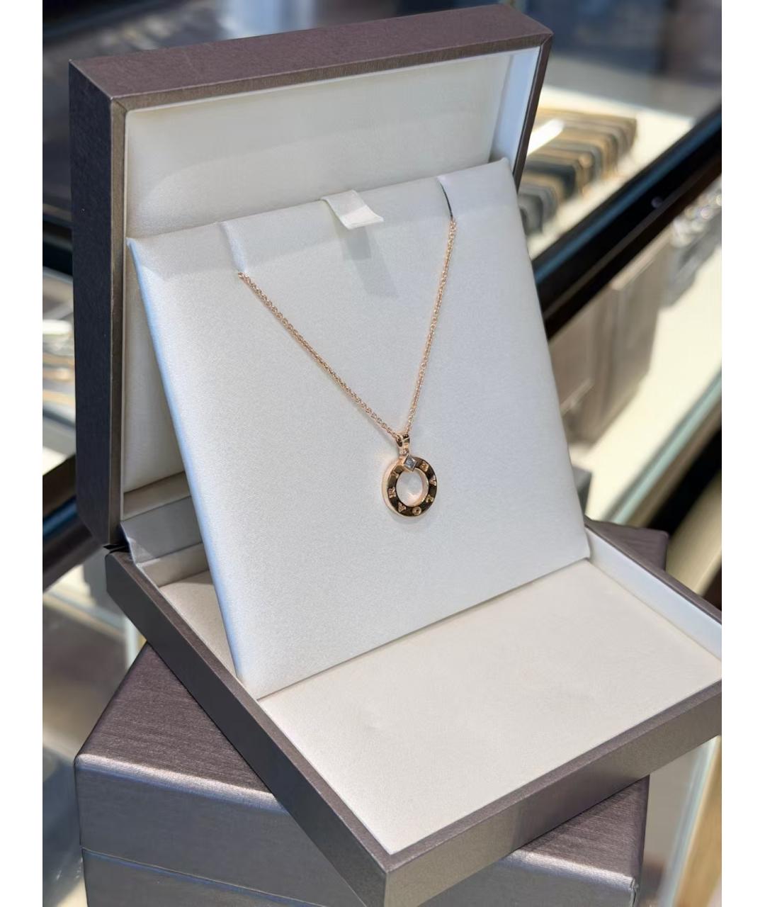 BVLGARI Золотое колье из розового золота, фото 4