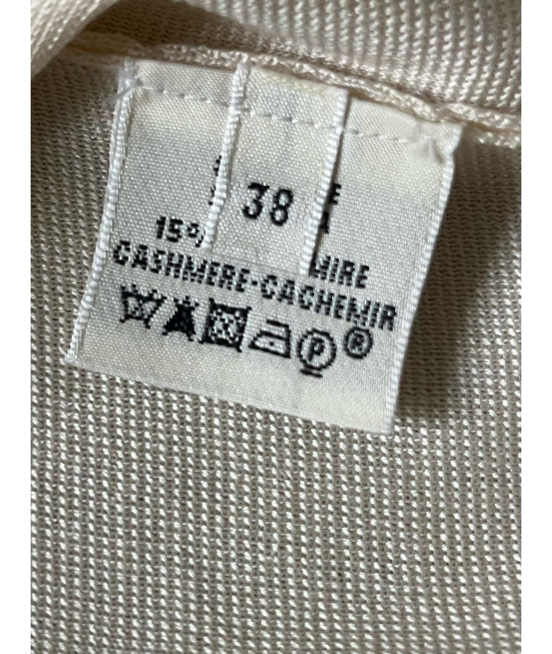 HERMES Бежевое шелковое повседневное платье, фото 5
