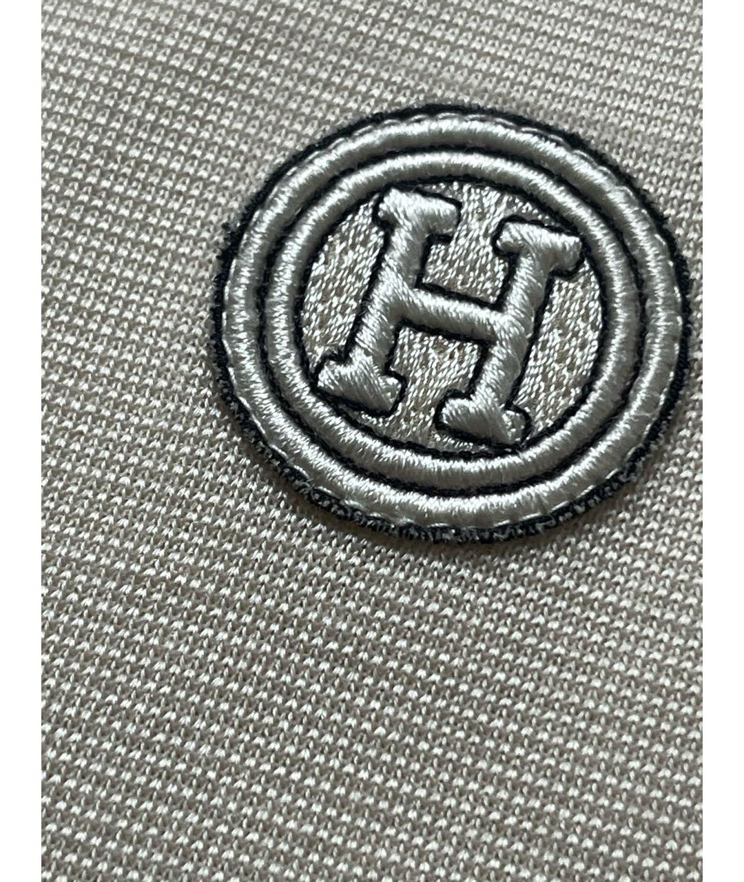 HERMES Бежевое шелковое повседневное платье, фото 4