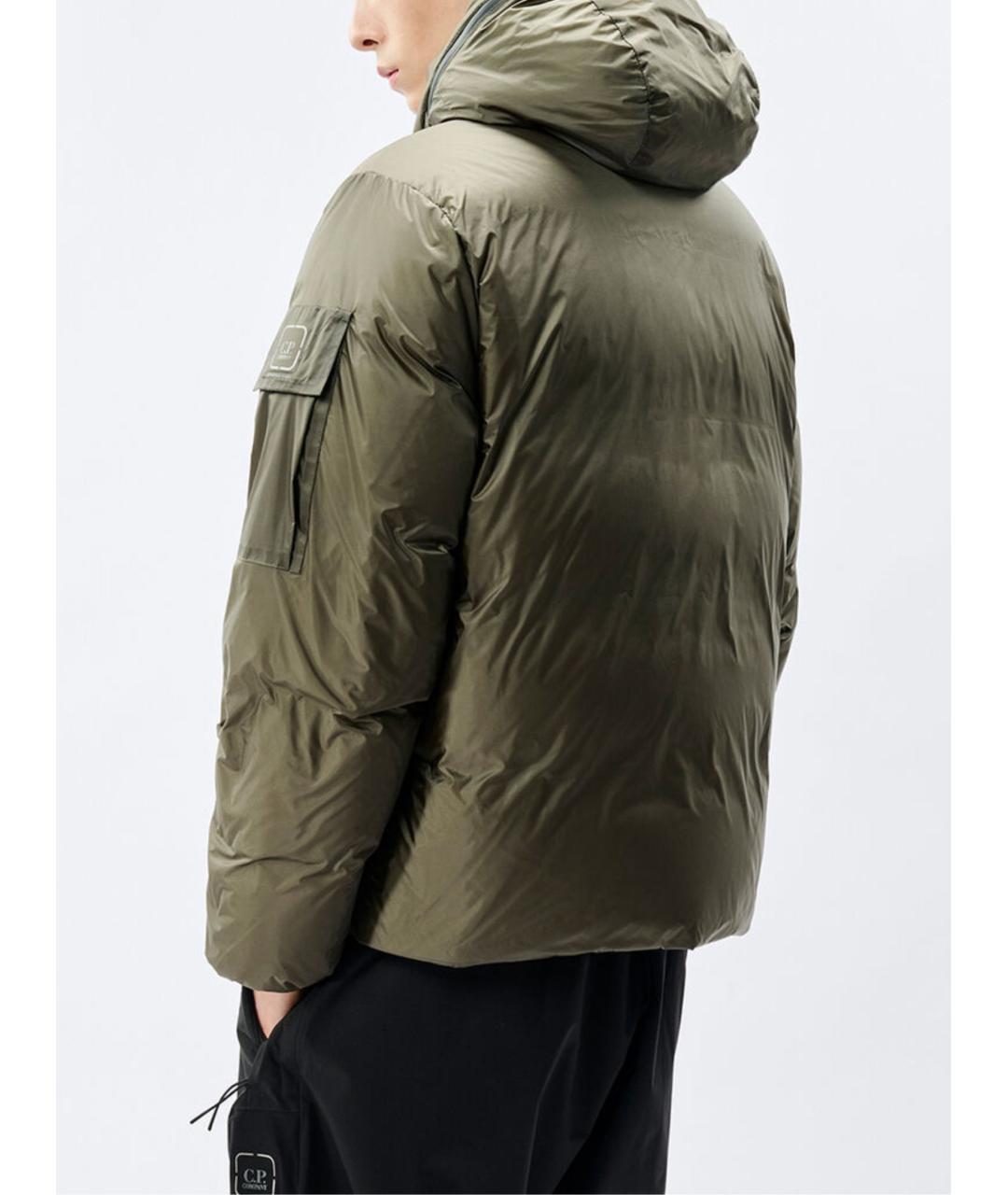 CP COMPANY Зеленый полиамидовый пуховик, фото 3