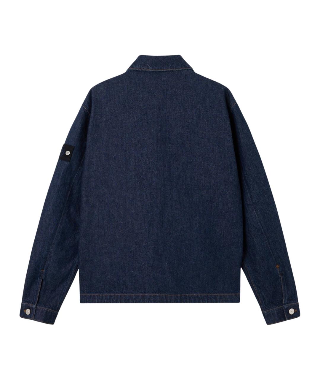 STONE ISLAND Синяя хлопковая куртка, фото 2