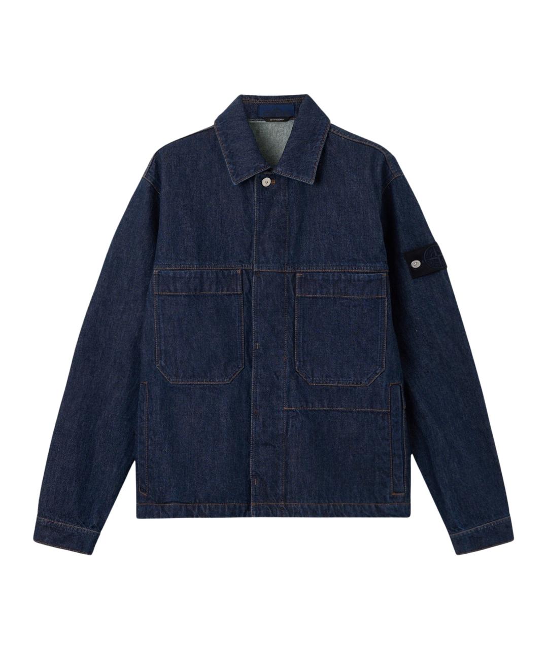 STONE ISLAND Синяя хлопковая куртка, фото 5