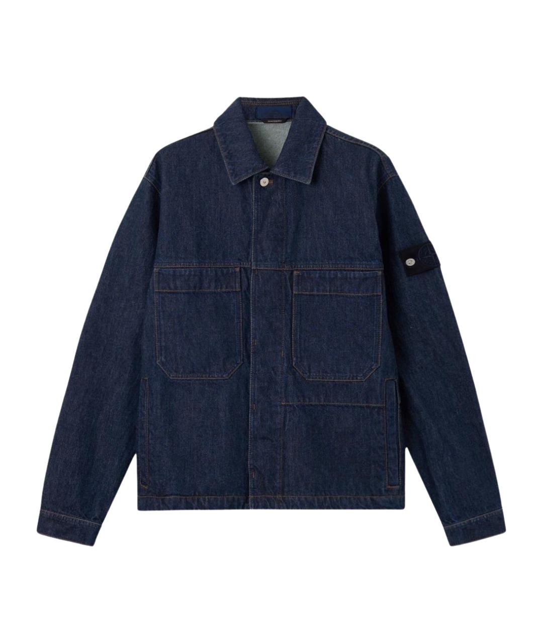 STONE ISLAND Синяя хлопковая куртка, фото 1